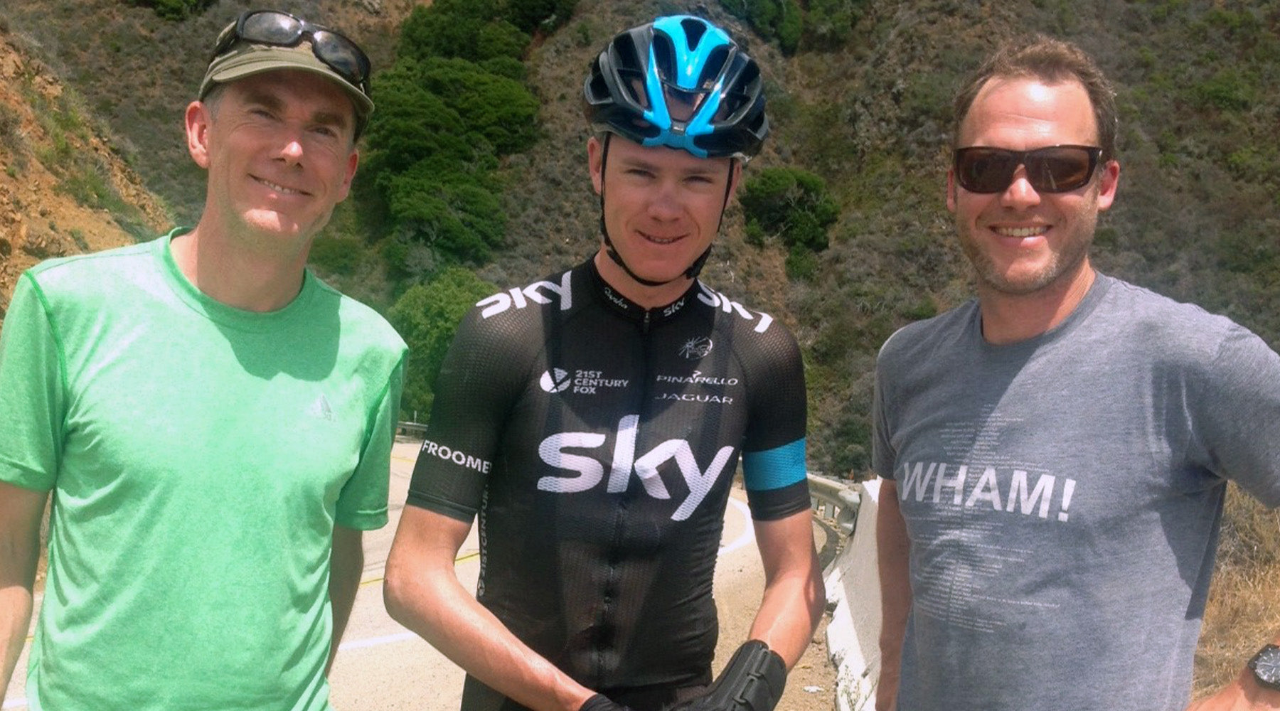 Chris Froome from La Jolla to Leo Carillo, and up to Pismo
