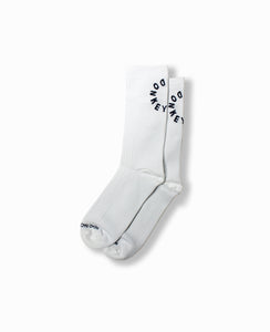 White Racehorse Honeycomb Sock - DonkeyLabel