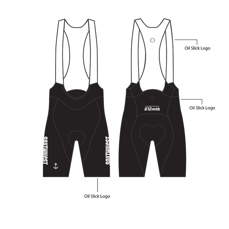 Sw Lable Racehorse Bib Short - Women's - Southwest 612MTB (Pre-Order) – Donkey Label